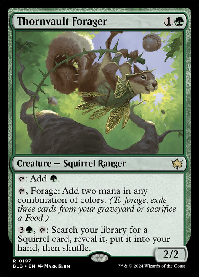 Thornvault Forager – Bloomburrow [BLB] – English – #197
