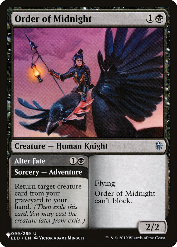 Order of Midnight // Alter Fate – The List [PLST] – English – #ELD-99
