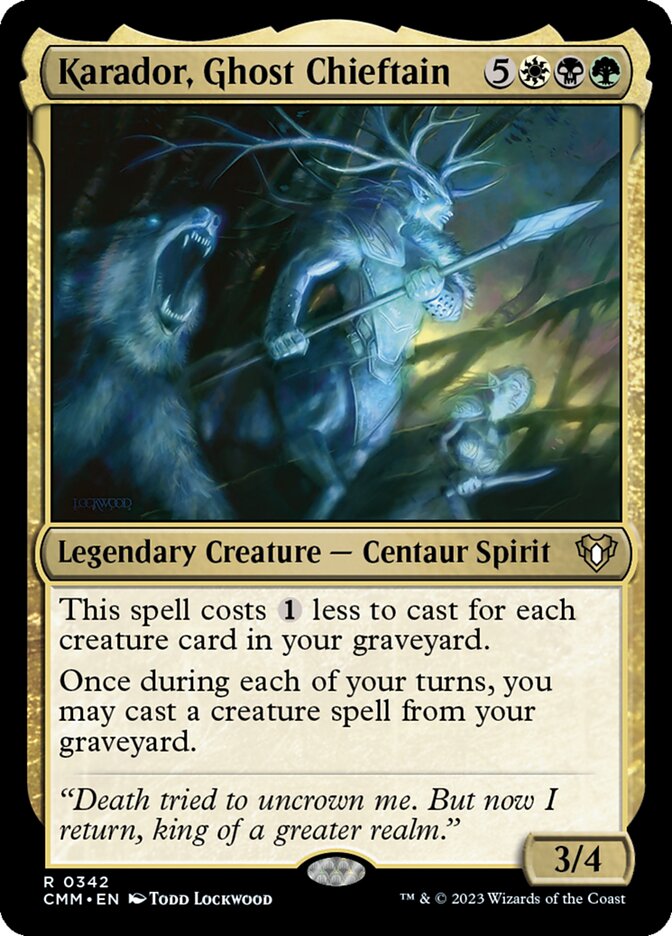 Karador, Ghost Chieftain – Commander Masters [CMM] – English – #342