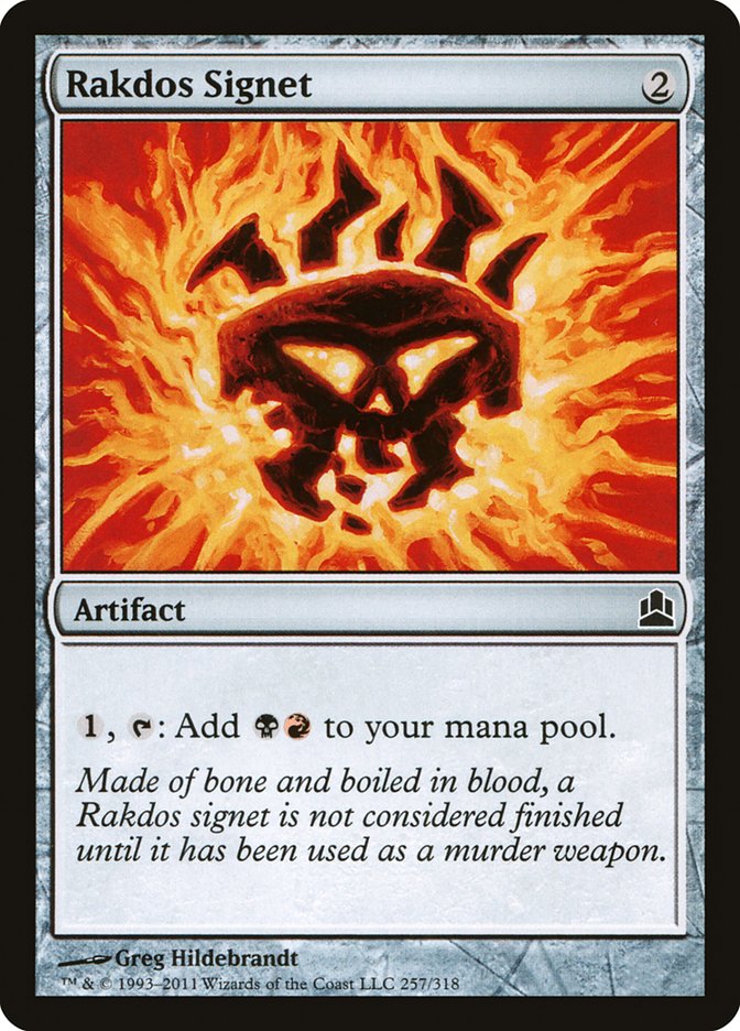 Rakdos Signet – Commander 2011 [CMD] – D – #257