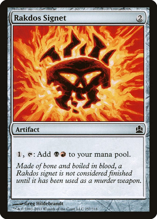 Rakdos Signet – Commander 2011 [CMD] – D – #257