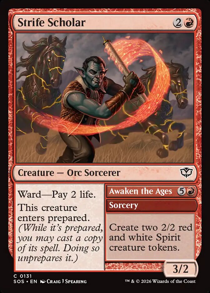 Strife Scholar // Awaken the Ages – Secrets of Strixhaven [SOS] – English – #131