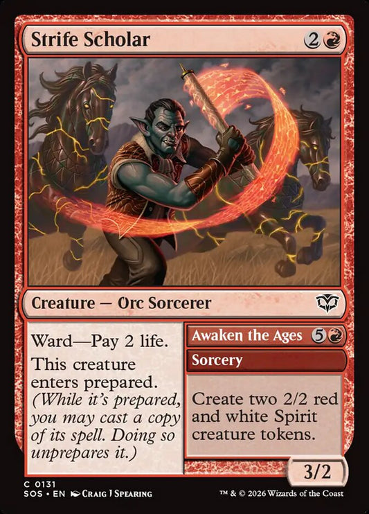 Strife Scholar // Awaken the Ages – Secrets of Strixhaven [SOS] – English – #131