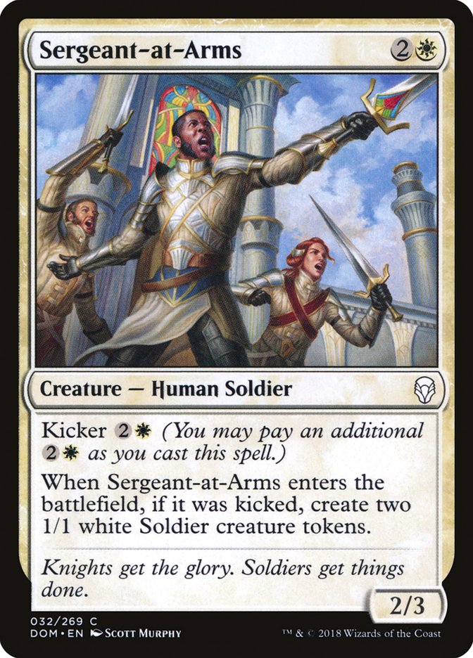 Sergeant-at-Arms – Dominaria [DOM] – English – #32