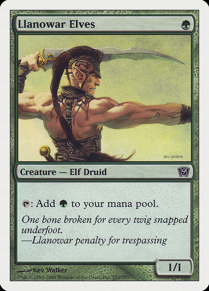 Llanowar Elves – Ninth Edition [9ED] – D – #253
