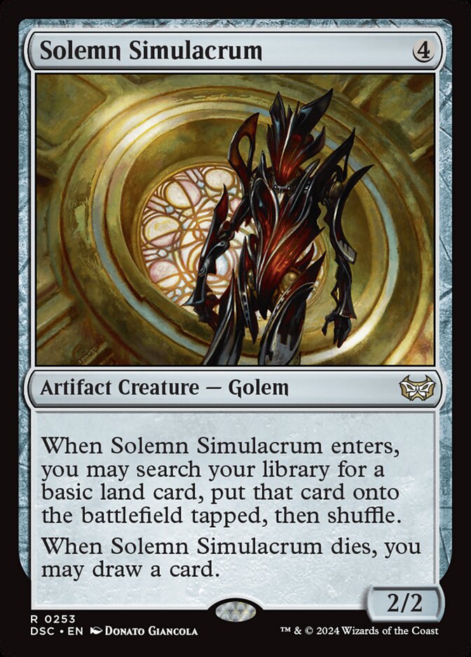 Solemn Simulacrum – Duskmourn: House of Horror Commander [DSC] – English – #253