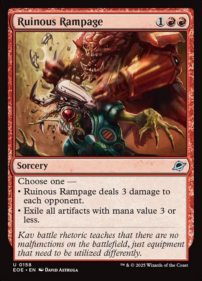 Ruinous Rampage – Edge of Eternities [EOE] – English – #158