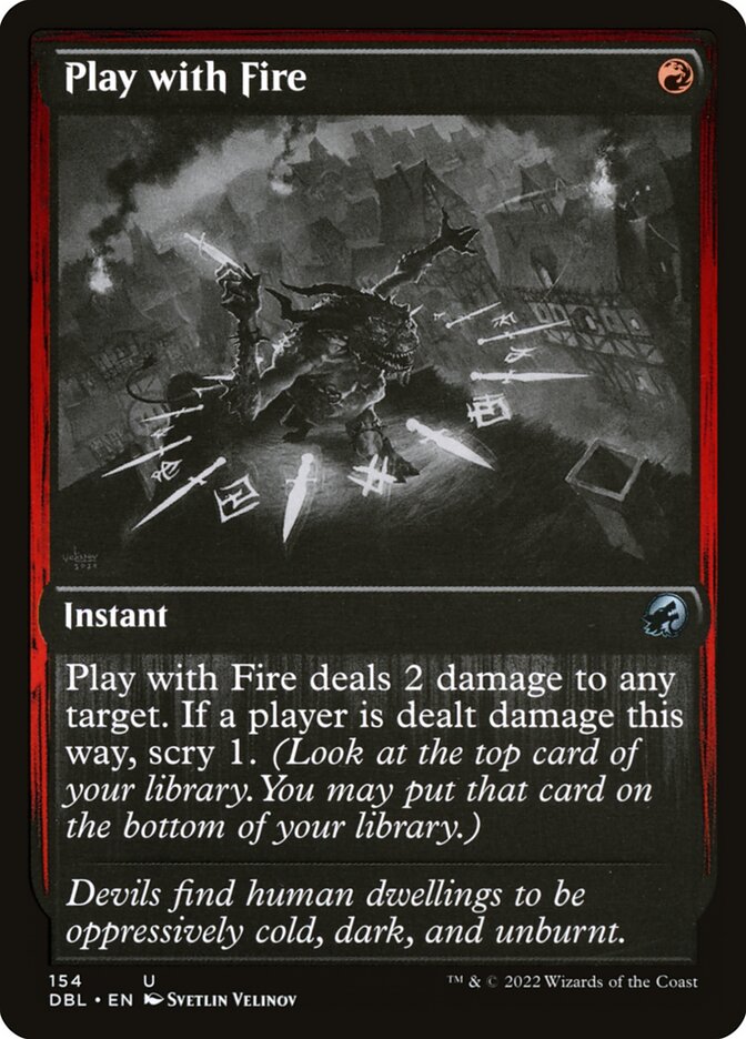 Play with Fire – Innistrad: Double Feature [DBL] – English – #154