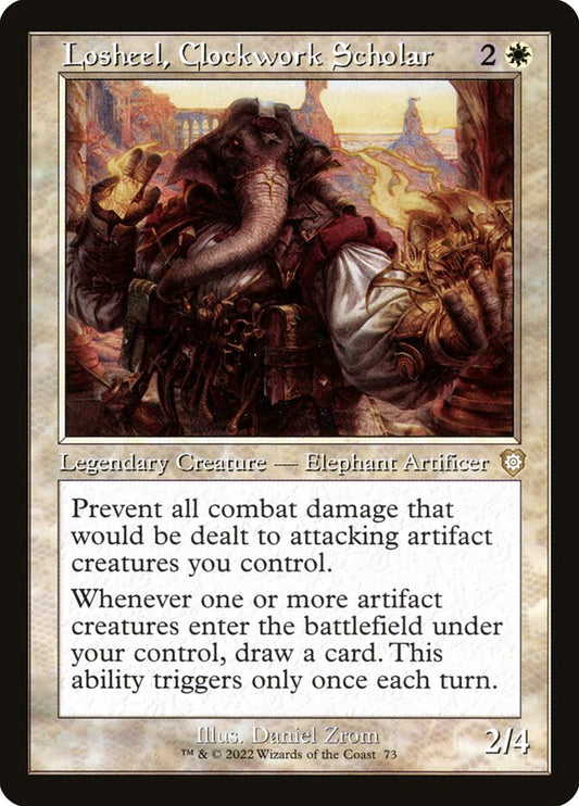 Losheel, Clockwork Scholar – The Brothers' War Commander [BRC] – English – #73