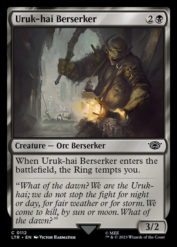 Uruk-hai Berserker – The Lord of the Rings: Tales of Middle-earth [LTR] – D – #112