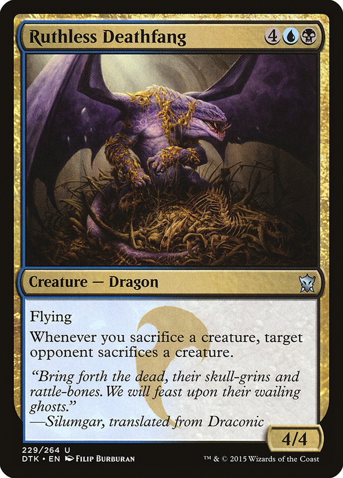 Ruthless Deathfang – Dragons of Tarkir [DTK] – English – #229