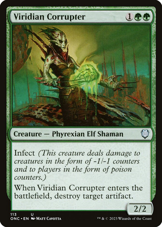 Viridian Corrupter – Phyrexia: All Will Be One Commander [ONC] – D – #113