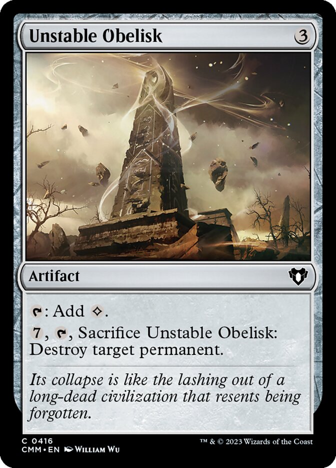 Unstable Obelisk – Commander Masters [CMM] – English – #416