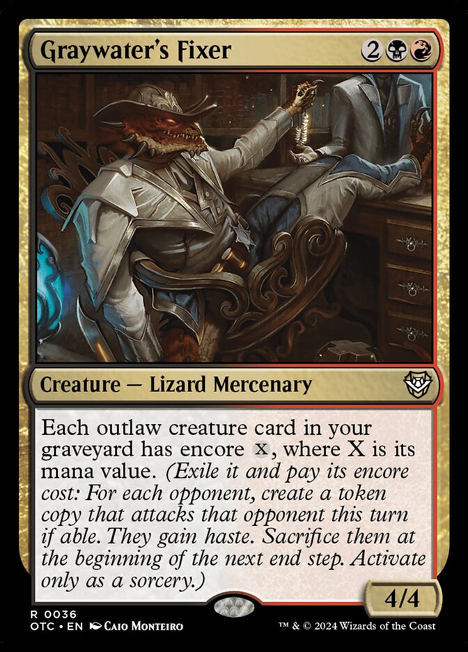 Graywater's Fixer – Outlaws of Thunder Junction Commander [OTC] – English – #36