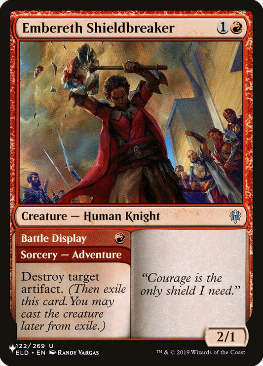 Embereth Shieldbreaker // Battle Display – The List [PLST] – English – #ELD-122
