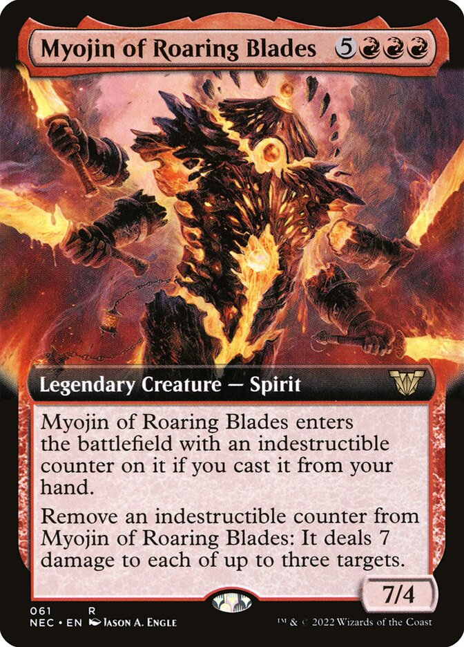 Myojin of Roaring Blades – Neon Dynasty Commander [NEC] – English – #61