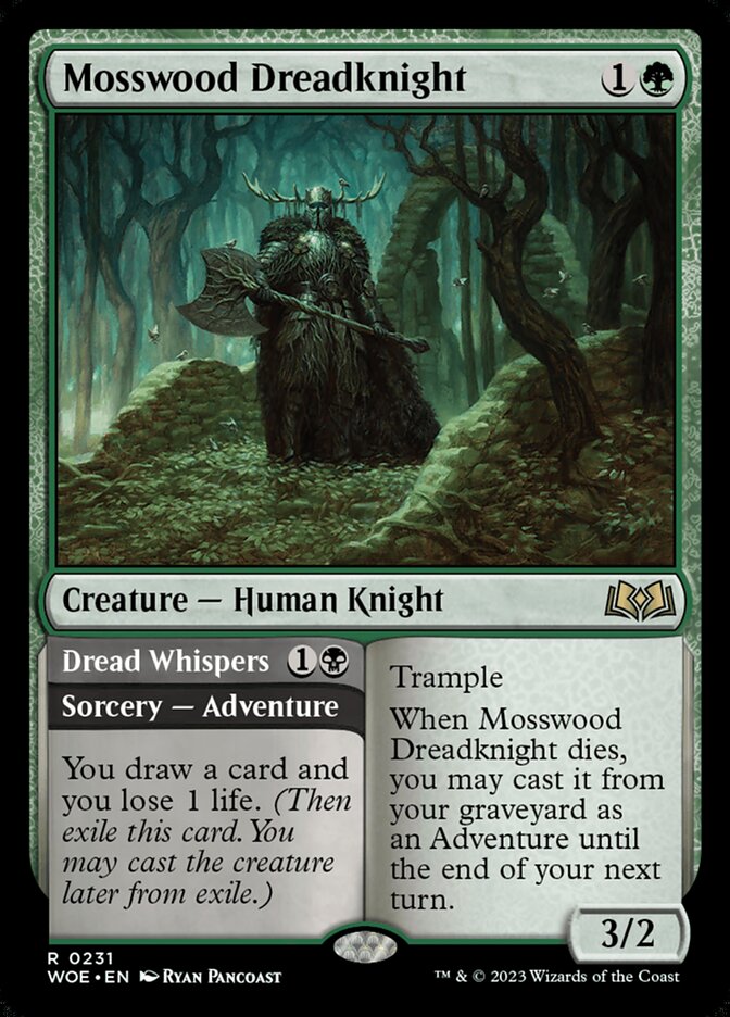 Mosswood Dreadknight // Dread Whispers – Wilds of Eldraine [WOE] – English – #231