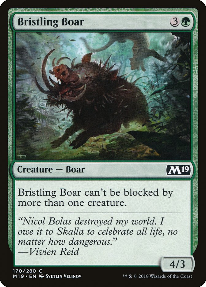 Bristling Boar – Core Set 2019 [M19] – English – #170