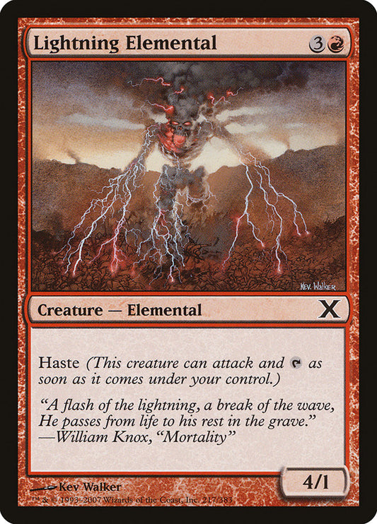 Lightning Elemental – Tenth Edition [10E] – English – #217