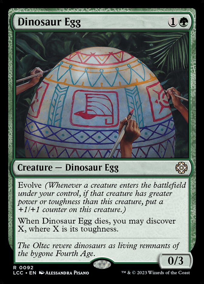 Dinosaur Egg – The Lost Caverns of Ixalan Commander [LCC] – English – #92