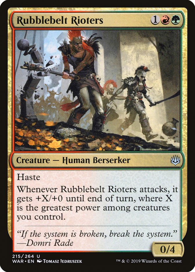 Rubblebelt Rioters – War of the Spark [WAR] – D – #215