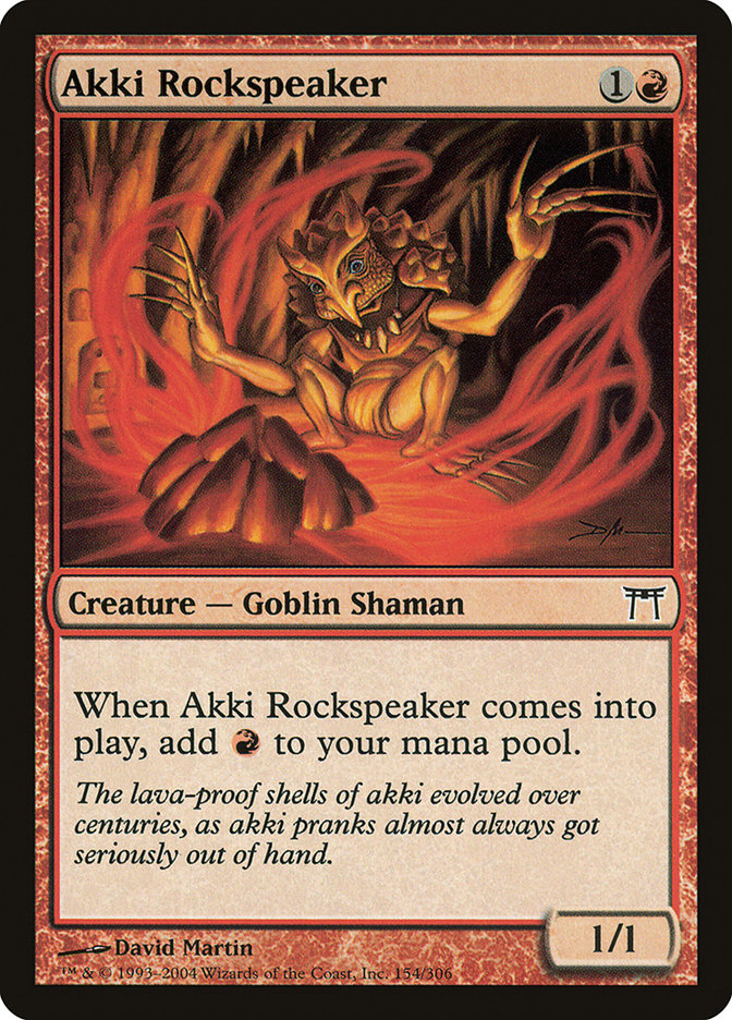 Akki Rockspeaker – Champions of Kamigawa [CHK] – English – #154