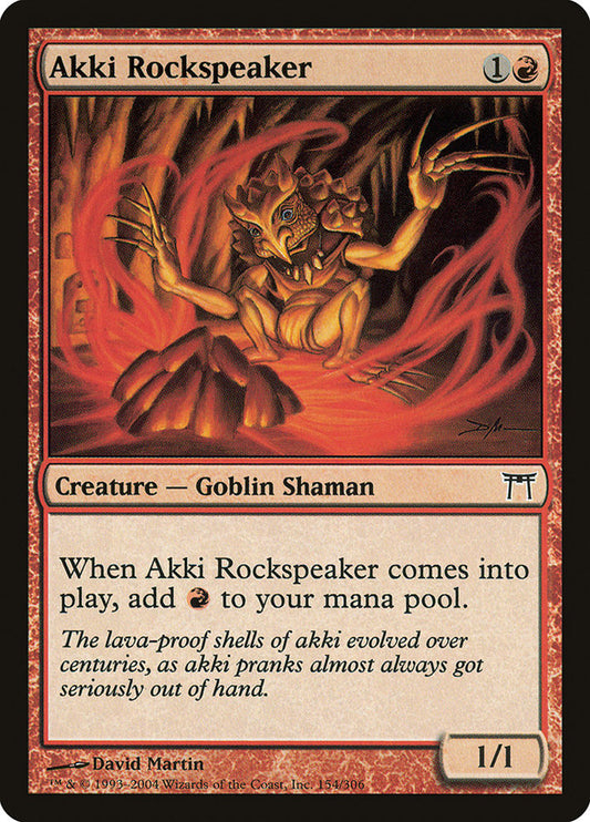 Akki Rockspeaker – Champions of Kamigawa [CHK] – English – #154