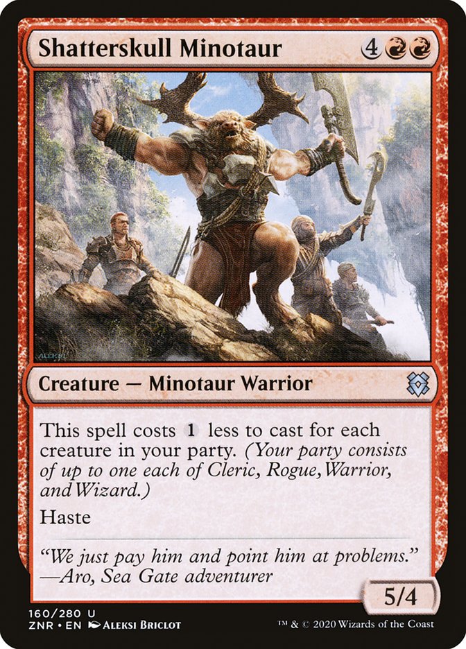 Shatterskull Minotaur – Zendikar Rising [ZNR] – English – #160