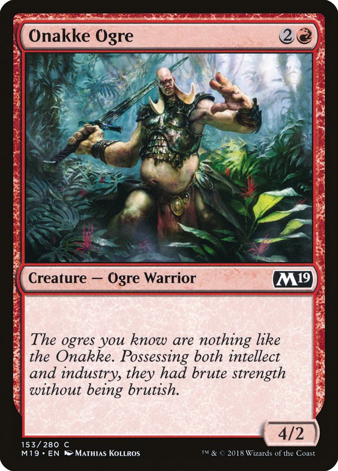 Onakke Ogre – Core Set 2019 [M19] – D – #153