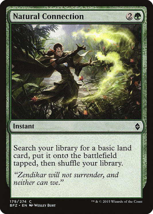 Natural Connection – Battle for Zendikar [BFZ] – English – #179