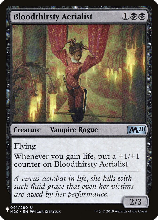 Bloodthirsty Aerialist – The List [PLST] – English – #M20-91