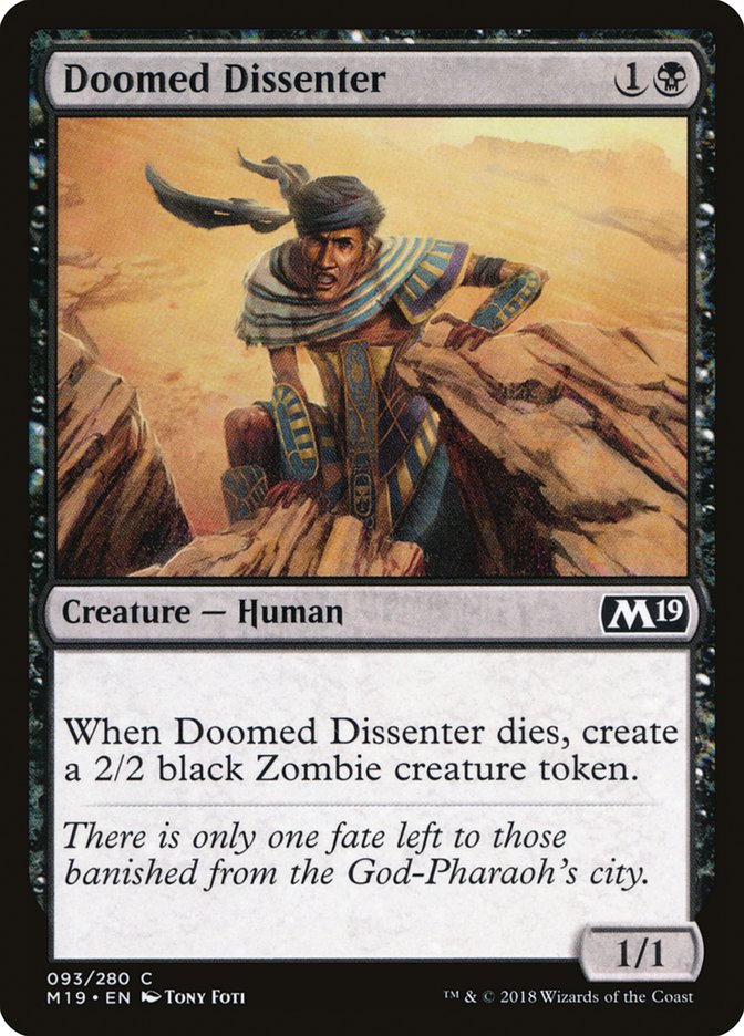 Doomed Dissenter – Core Set 2019 [M19] – D – #93