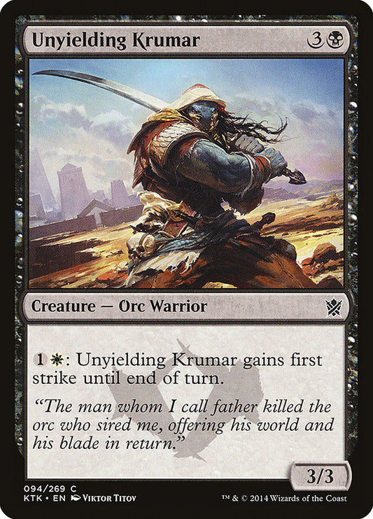 Unyielding Krumar – Khans of Tarkir [KTK] – English – #94