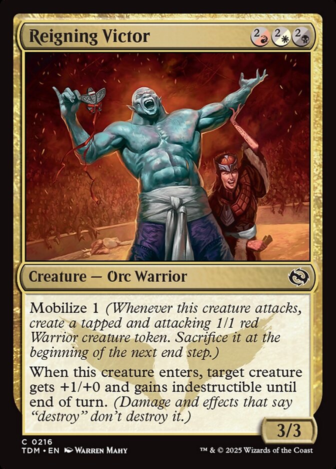 Reigning Victor – Tarkir: Dragonstorm [TDM] – D – #216