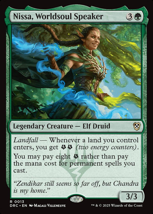 Nissa, Worldsoul Speaker – Aetherdrift Commander [DRC] – English – #13