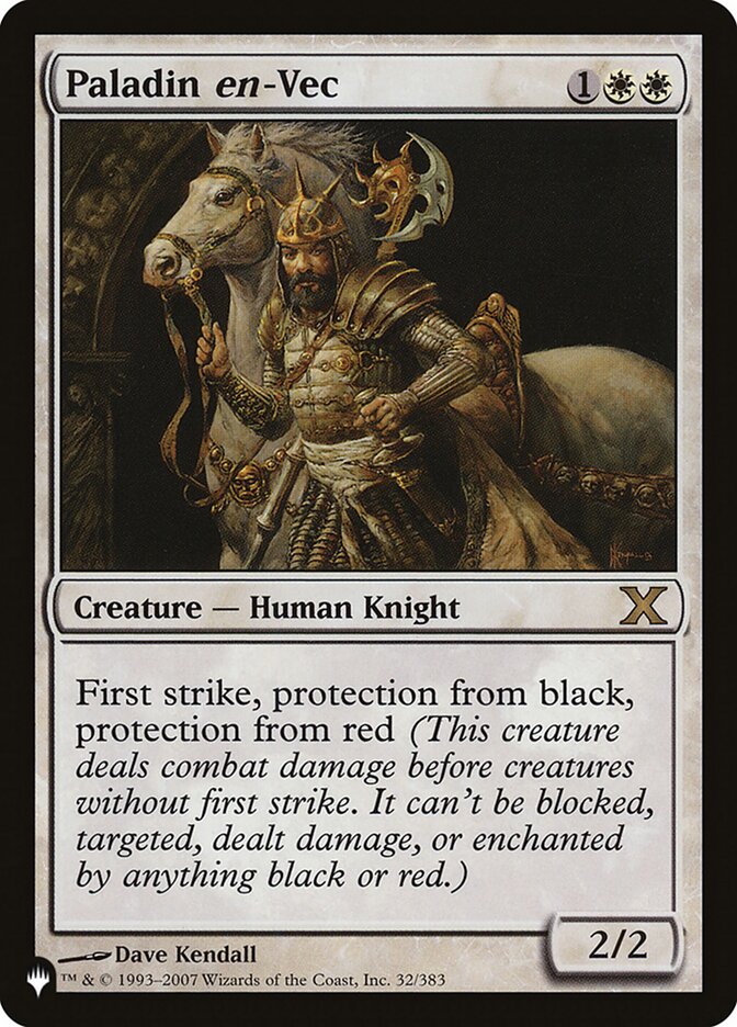 Paladin en-Vec – The List [PLST] – English – #10E-32