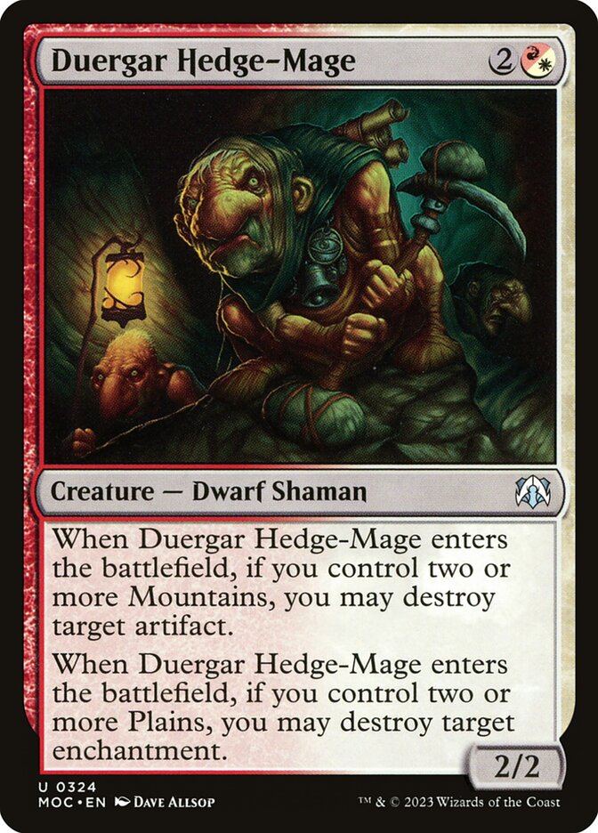 Duergar Hedge-Mage – March of the Machine Commander [MOC] – D – #324