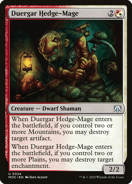 Duergar Hedge-Mage – March of the Machine Commander [MOC] – D – #324