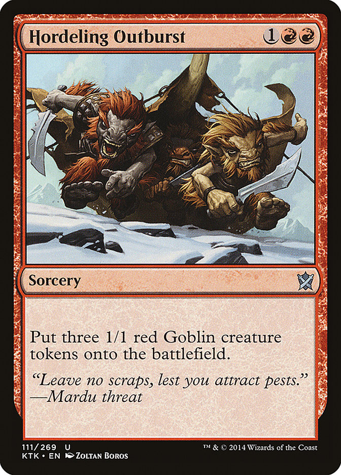 Hordeling Outburst – Khans of Tarkir [KTK] – English – #111