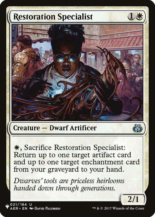 Restoration Specialist – The List [PLST] – English – #AER-21