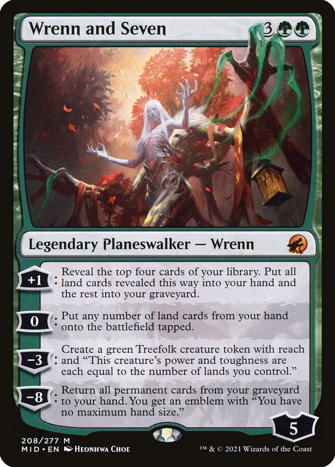 Wrenn and Seven – Innistrad: Midnight Hunt [MID] – English – #208