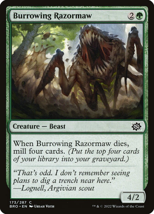 Burrowing Razormaw – The Brothers' War [BRO] – D – #173