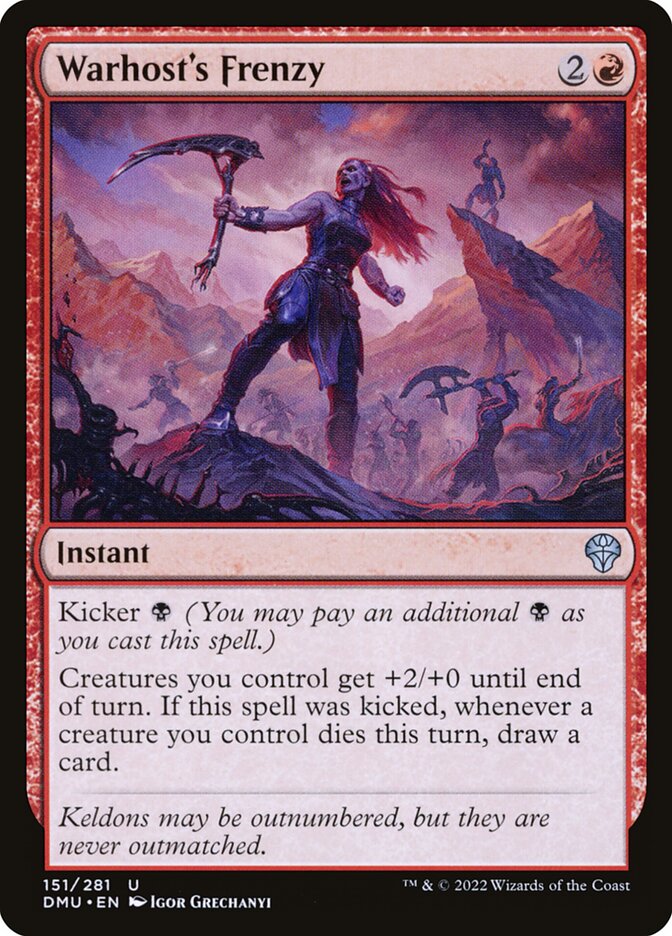 Warhost's Frenzy – Dominaria United [DMU] – English – #151