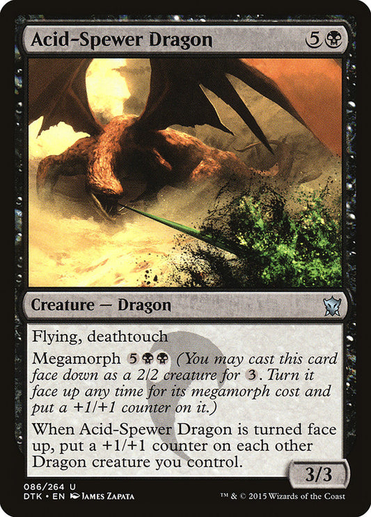 Acid-Spewer Dragon – Dragons of Tarkir [DTK] – English – #86