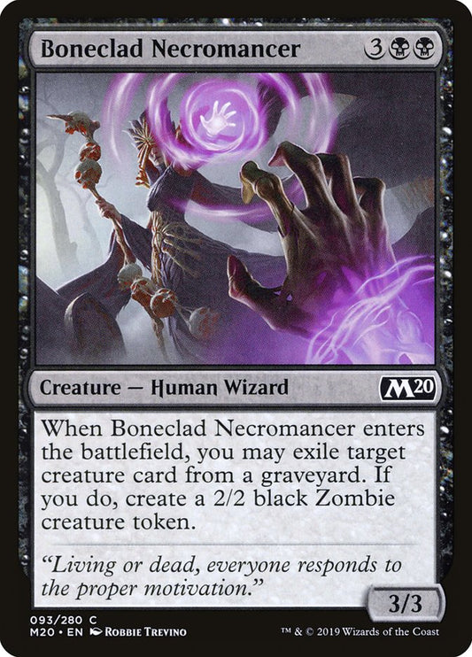 Boneclad Necromancer – Core Set 2020 [M20] – English – #93
