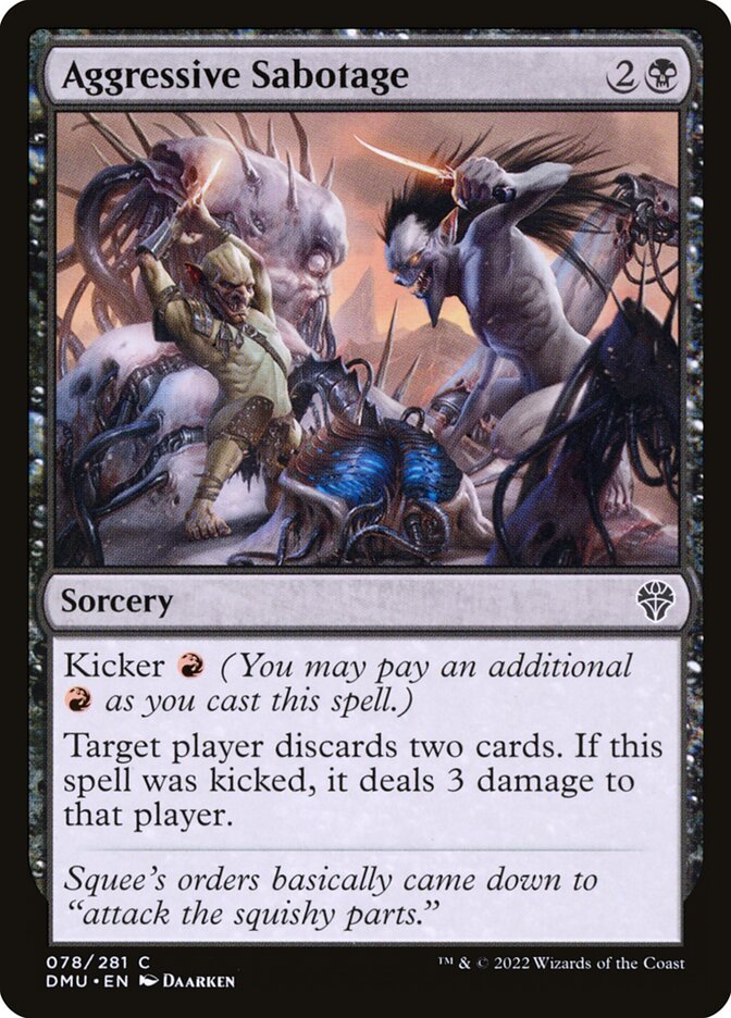 Aggressive Sabotage – Dominaria United [DMU] – English – #78