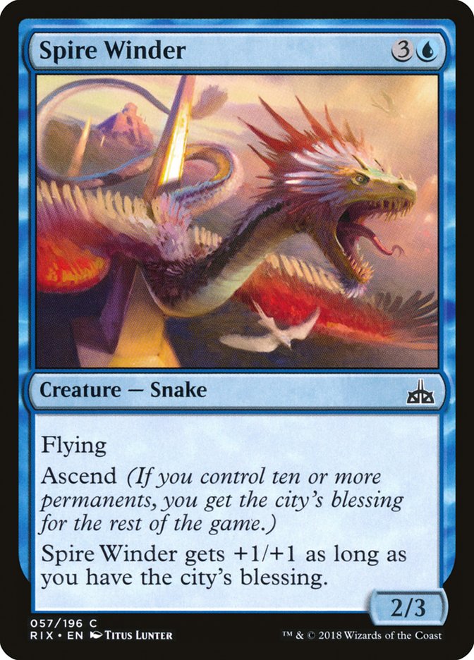 Spire Winder – Rivals of Ixalan [RIX] – D – #57