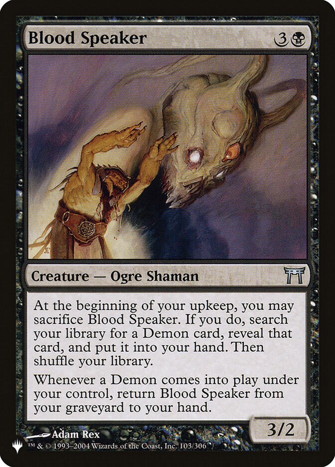 Blood Speaker – The List [PLST] – English – #CHK-103