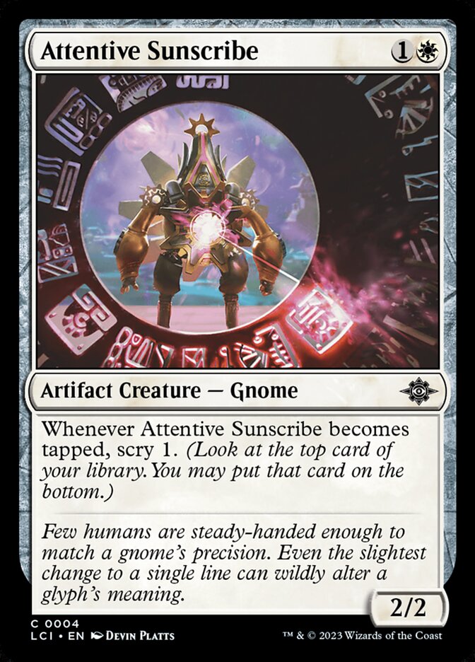 Attentive Sunscribe – The Lost Caverns of Ixalan [LCI] – D – #4