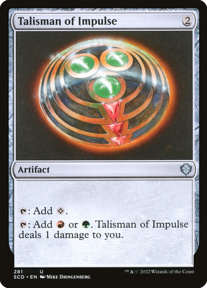 Talisman of Impulse – Starter Commander Decks [SCD] – English – #281